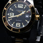 MEN'S LONGINES HYDROCONQUEST BLACK TWO TONE DIAL DAY SWISS WATCH - Vintage Vault Traders