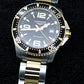 MEN'S LONGINES HYDROCONQUEST BLACK TWO TONE DIAL DAY SWISS WATCH - Vintage Vault Traders