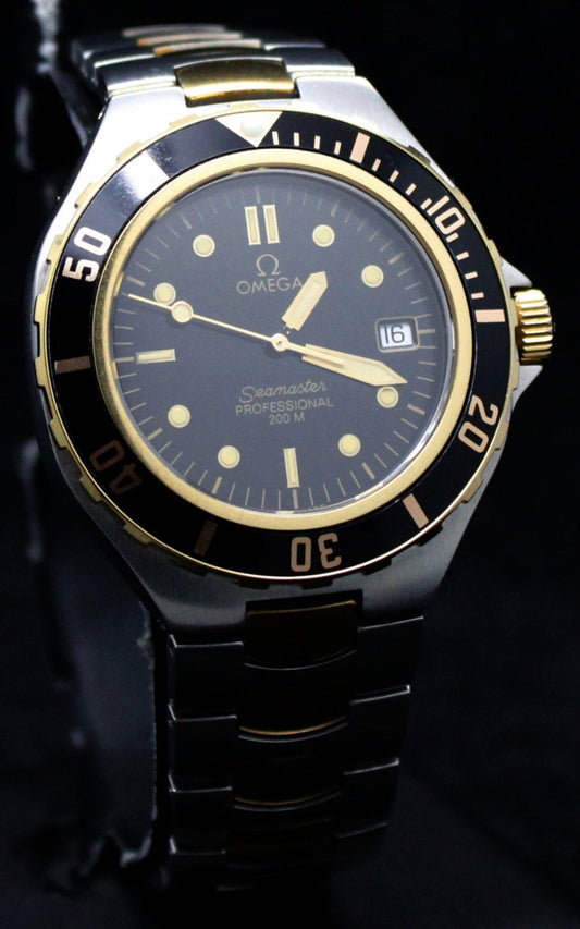 Vintage Omega Seamaster Professional 200m Prebond Twotone Dial  Swiss Watch - Vintage Vault Traders