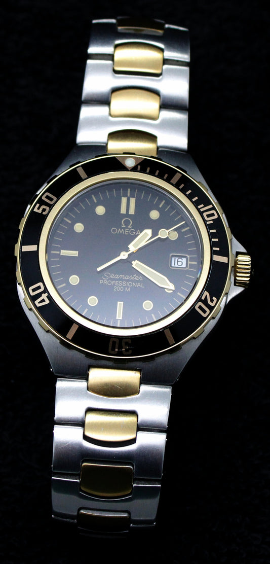 Vintage Omega Seamaster Professional 200m Prebond Twotone Dial  Swiss Watch - Vintage Vault Traders